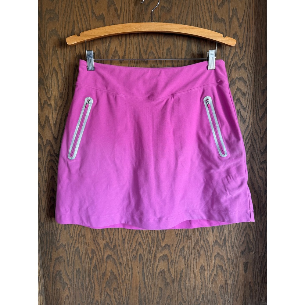 Nike Bright Pink Women's Athletic Skort with Contrast Zip Pockets